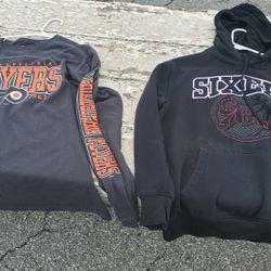 Sixers Hoodie And Flyers Shirt!!!