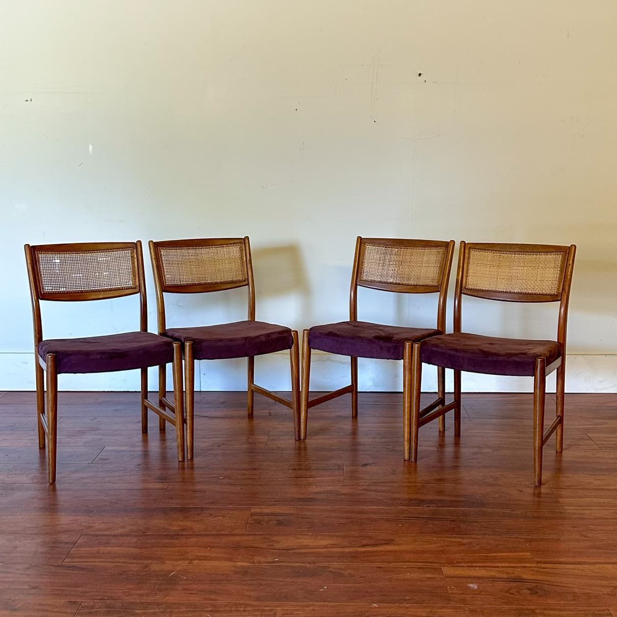 Swedish Mid Century Dining Chairs Set of 4 - Many More Items In Stock!
