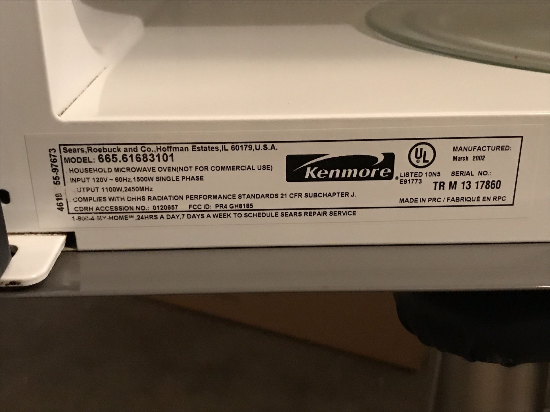 KENMORE 1.6.cu.ft.otr microwave hood combination for Sale in Las Vegas, NV OfferUp