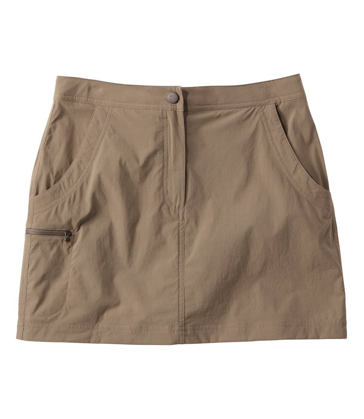 L.L.Bean Women's Water-Repellent Comfort Trail Skort, Mid-Rise Size 16