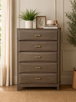 Farmhouse Wooden 5 Drawer Dresser
