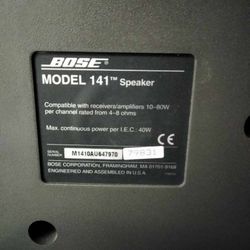 Bose 141  Direct Reflect Speakers (Pair) And Onkyo Reciever 
