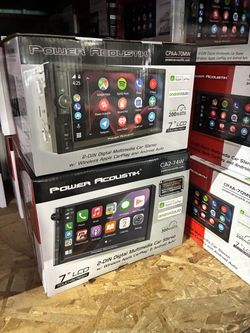 Power Acoustik 2-DIN Car Stereo with CarPlay & Android Auto