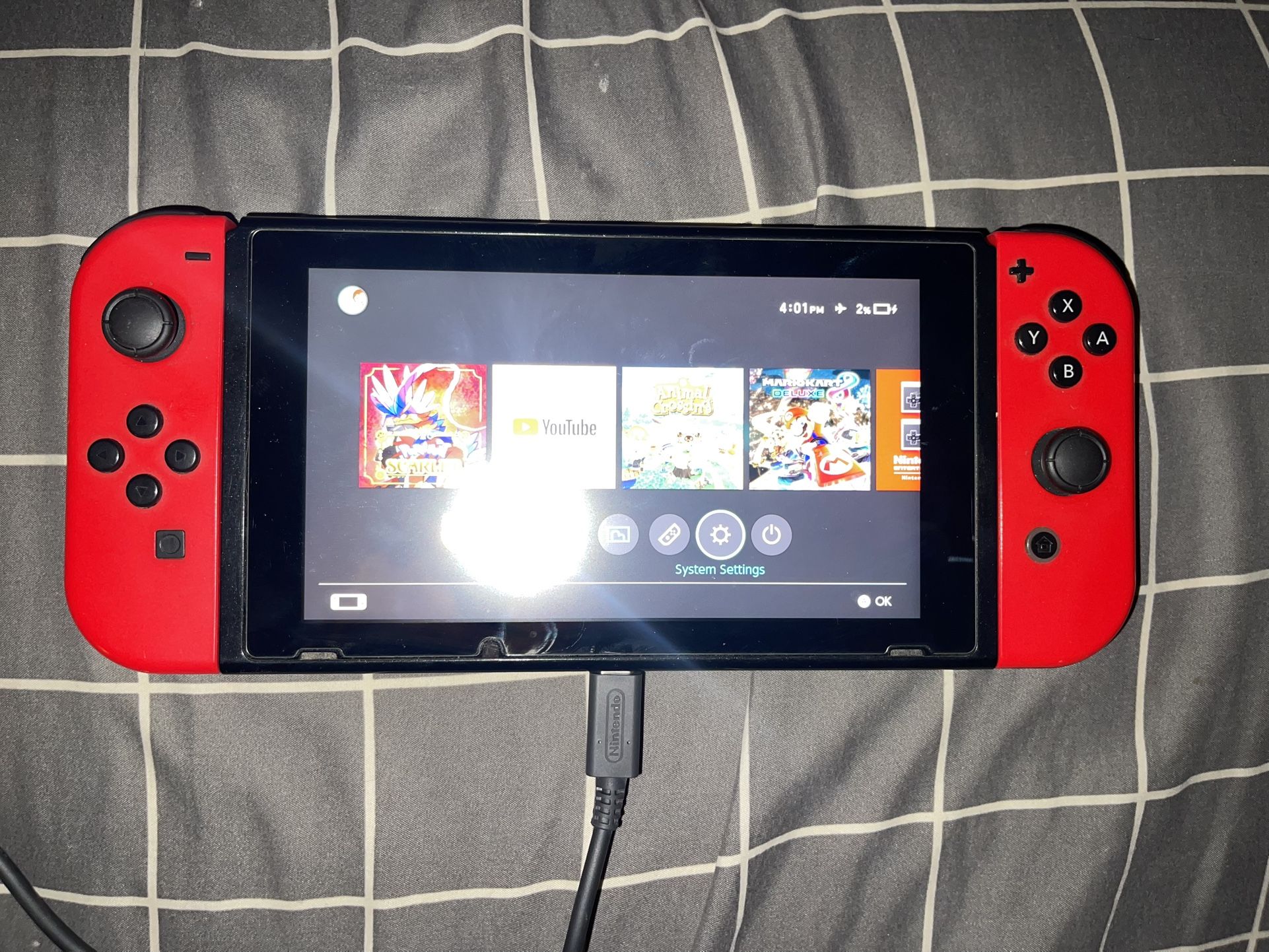 nintendo switch v1 mario edition