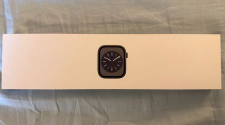 Apple Watch Series 8 45mm Stainless Steel (Cellular) + Box & Extras