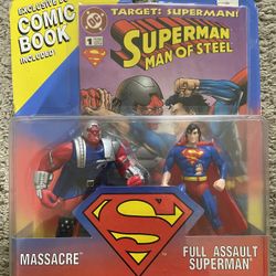 Kenner1995 Hasbro Superman Man Of Steel DC Comic Book Exclusive 