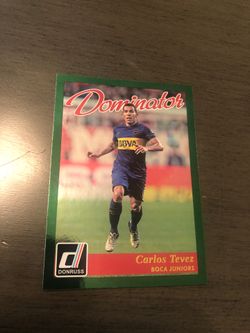 Carlos tevez soccer card