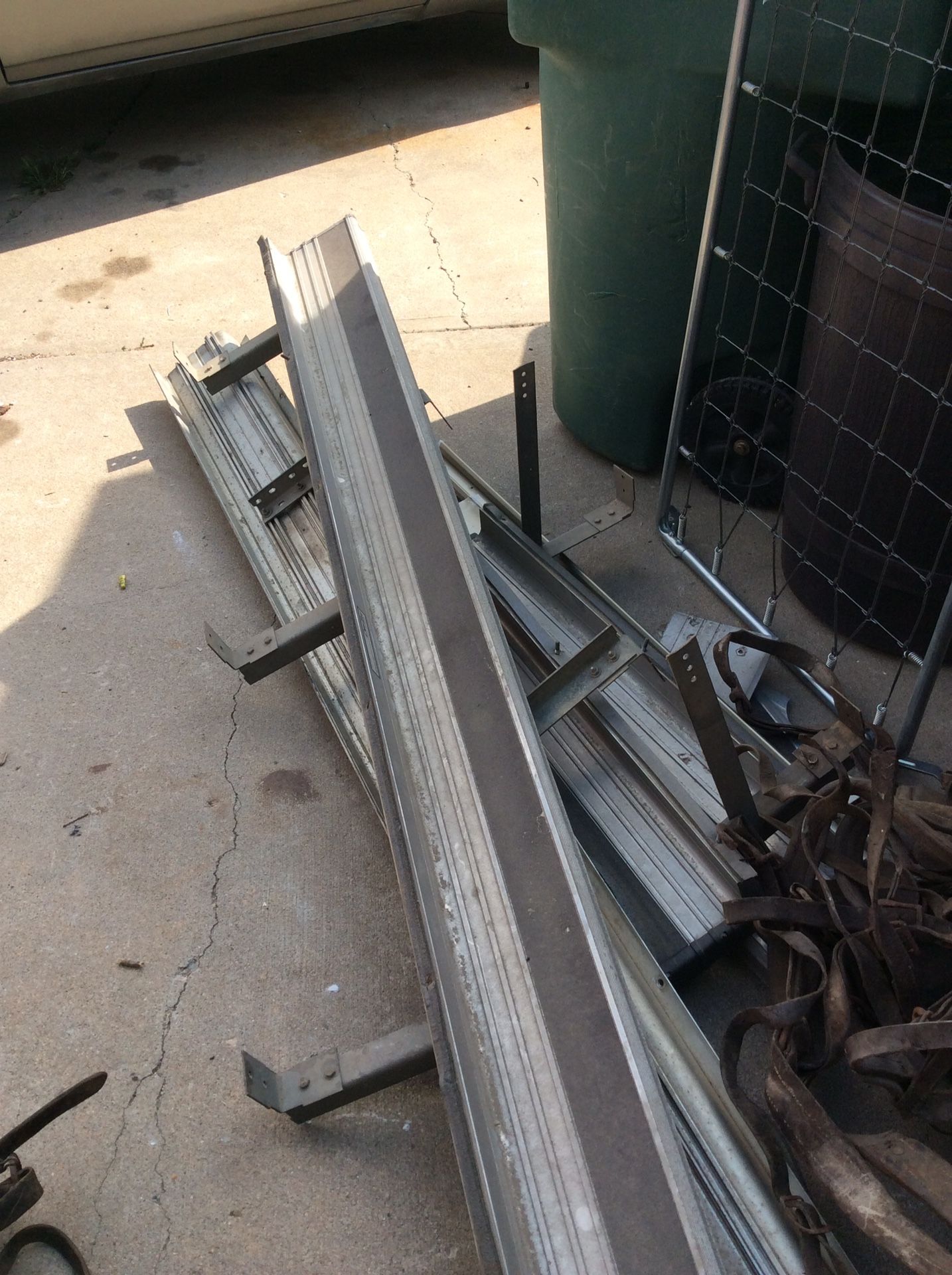 Free scrap aluminum and some steel
