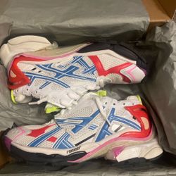 White Multi-Color Balenciaga Runners