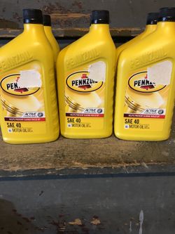 6 quarts of SAE 40 motor oil