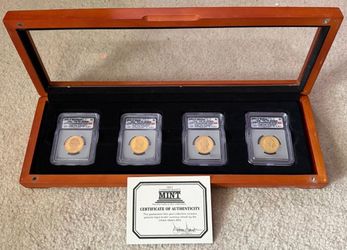 U.S. Mint Set of 4 2007 Presidential Dollar Proof Set