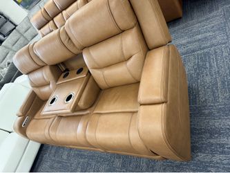 High Quality Leather Sofas With Cup Holders and Speakers - Other Colors Available - $0 Down - No Credit - SAME DAY Delivery