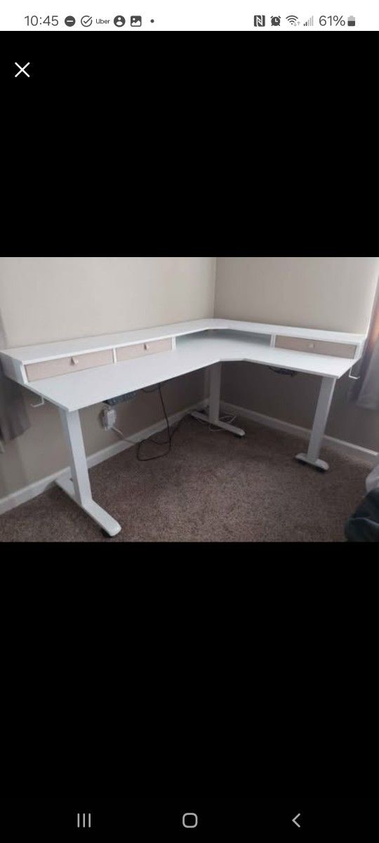 L-Shaped Electric Sit-Stand Desk