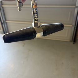 Gutter cleaner pressure washer attachment