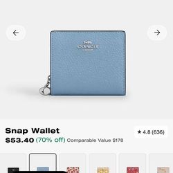 Coach Snap Wallet