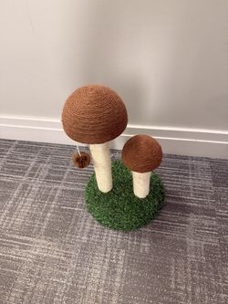 Mushroom Cat Scratching Tree