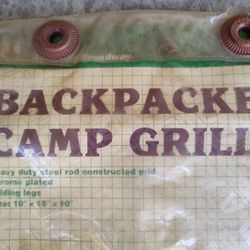 Backpacker Camp Grill Never Used