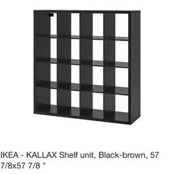 KALLAX Shelf unit, black-brown, 57 7/8x57 7/8 - IKEA