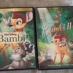 Bambi 1 and 2 DVDs