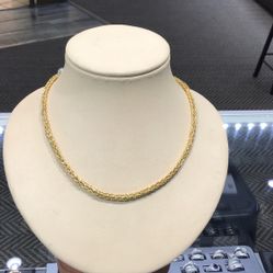 10k Gold Box Bazenteen Chain 