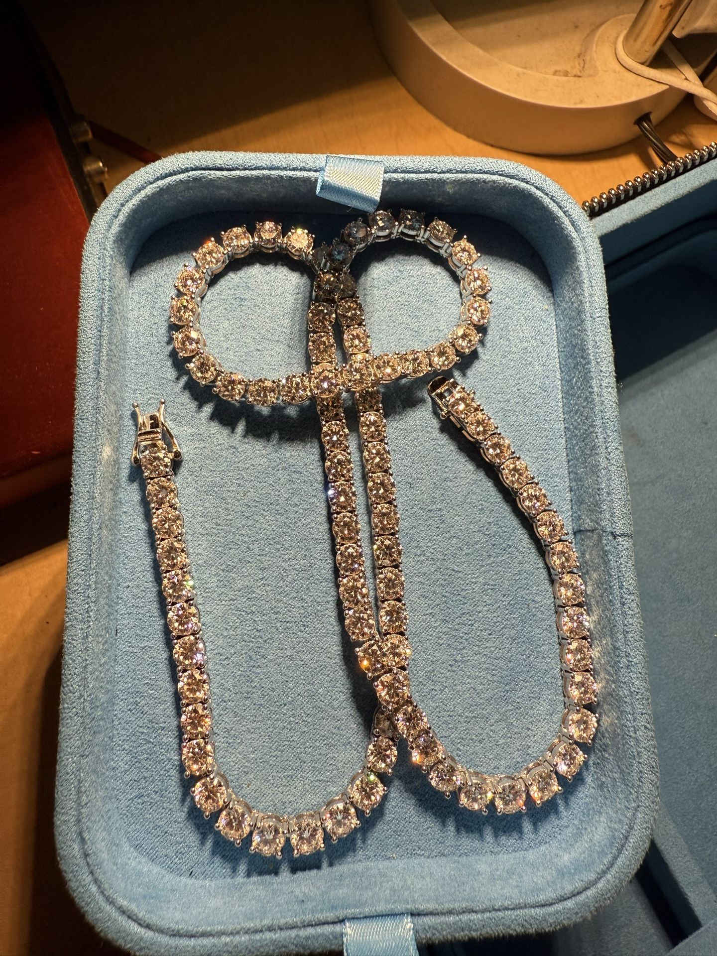 5MM Lab Diamond Moissanite Tennis Chain 20 Inches Men’s Women’s