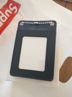 Supreme leather ID holder or wallet