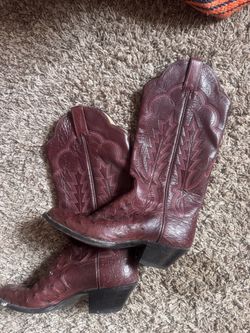 Red Leather Cowboy boots