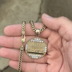 Franco Gold Chain Pendant 10k