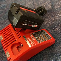 Milwaukee  Battery And Charger 