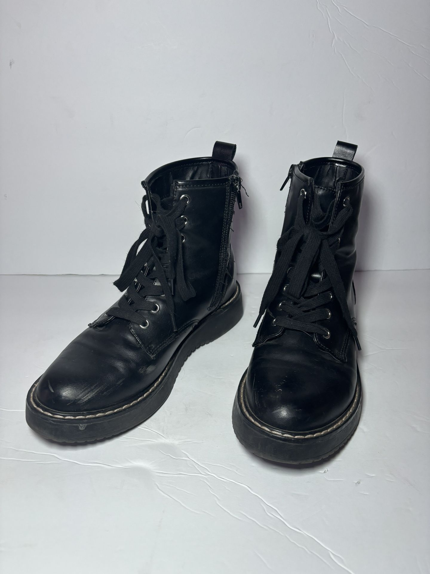 Women’s Black Combat Boots Madden Girl 7.5