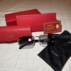 Cartier Glasses w Case + Accessories