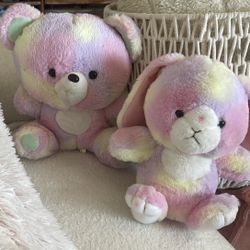 Teddy Bear And Rabbit Plushie 