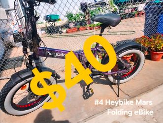 Heybike Mars 20" folding Fat Tire Bike fixer-uppers
