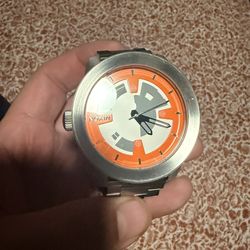 BB-8 Silver/orange Nixon Watch