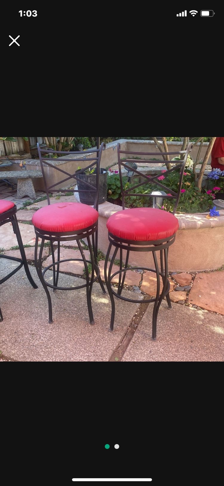 Wrought Iron Bar Stools