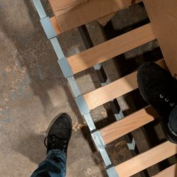 Free metal futon frame