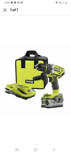 P1813 Brushless 18 volt Hammer Drill Driver set USED