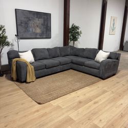 Dark Gray 2-Piece Sectional Sofa 🚛 Same Day Delivery