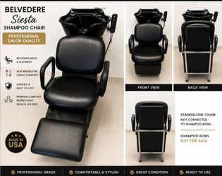 Belvedere Shampoo Chair – Salon Backwash Chair 150