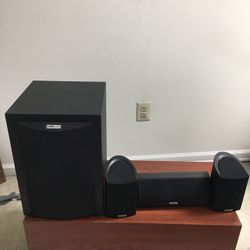 Polk Audio Subwoofer And 3 Speakers!!