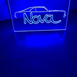 NOVA LED NEON BLUE LIGHT SIGN 8x12