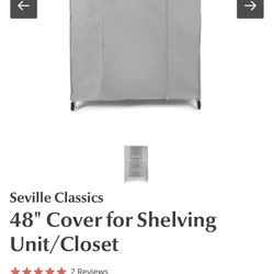 Seville Classics Wire Rack 48” Durable Cover