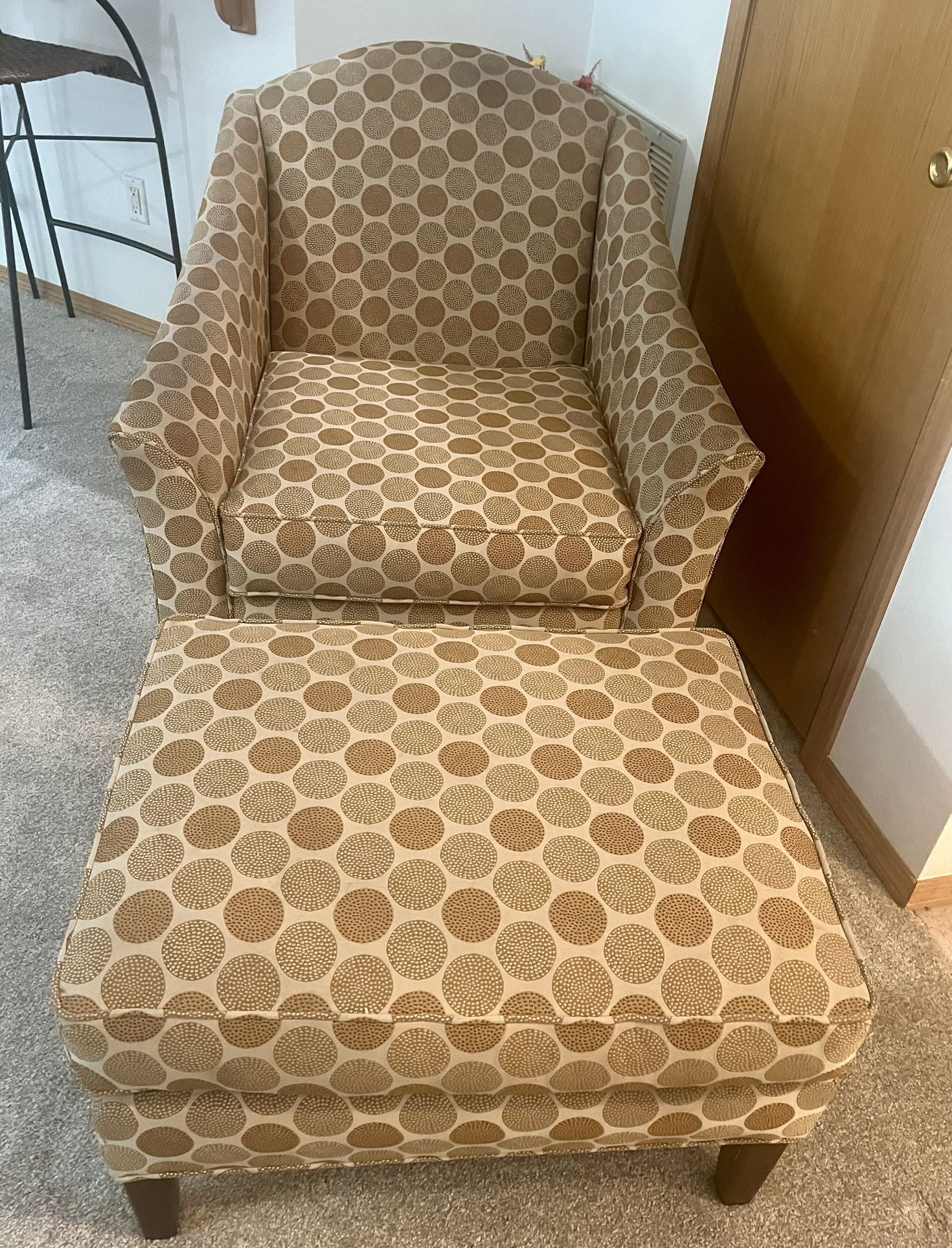 Beautiful Chair & Ottoman