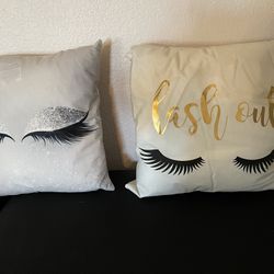 Lash decor pillows