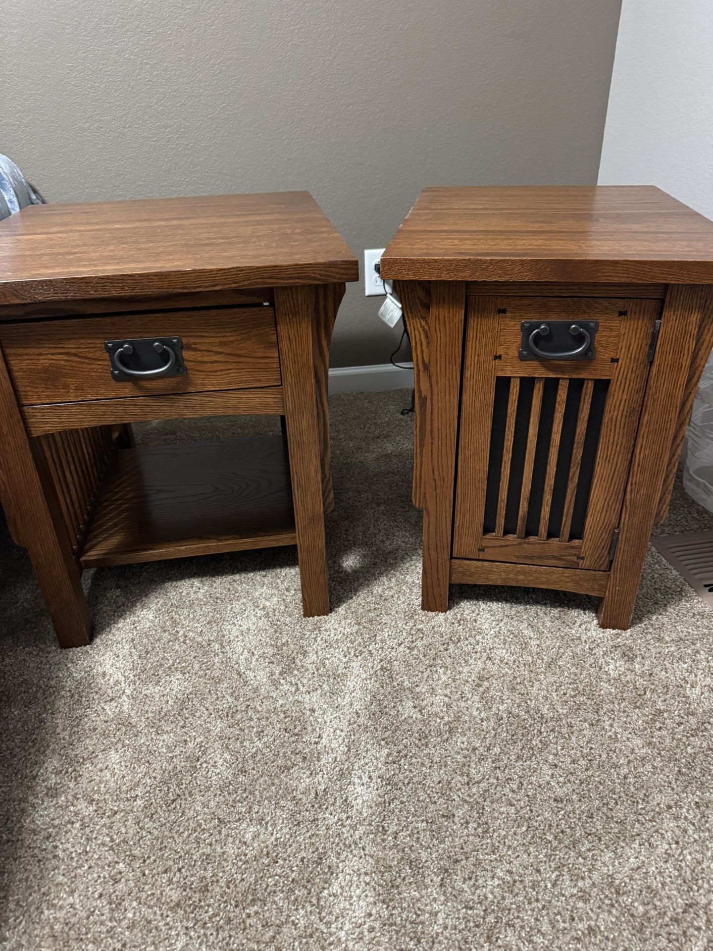 Beautiful Real Wood End Tables
