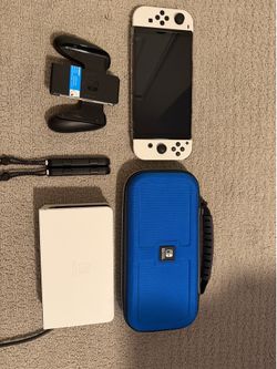 Nintendo Switch OLED with Joy-Con and Case