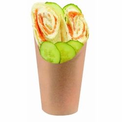 KRAFT WRAP CUP -5.5OZ DIA:3.25IN H:4.6IN 1200 PCS/CS