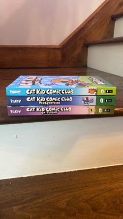 Dog Man (2, 4, 5,6,7 and 9) and Cat Kid ( #1-3) all books hardcover