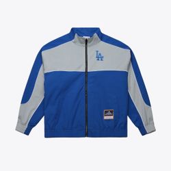 Men's Royal Los Angeles Dodgers Mesh Nylon Full-Zip Jacket Size 2XL