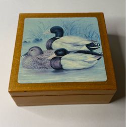 Mallard Duck 6 Coaster Vintage Set